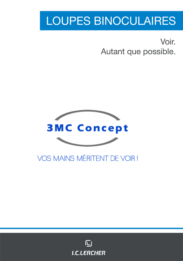 3MC-Concept - I.C.Lercher - Brochure loupes et montures (première de couv.) novembre 2021 - Copyright I.C.LErcher